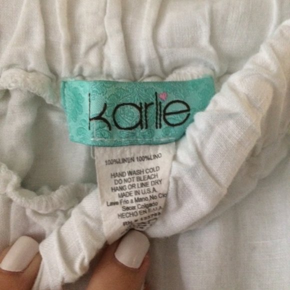 Karlie Linen Jumpsuit E1138 - Picture 3 of 4